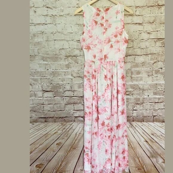 Leith sleeveless floral chiffon maxi dress - Picture 2 of 7